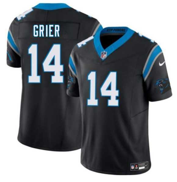Men%27s Carolina Panthers #14 Will Grier Black 2026 F.U.S.E. Vapor Limited Stitched Jersey