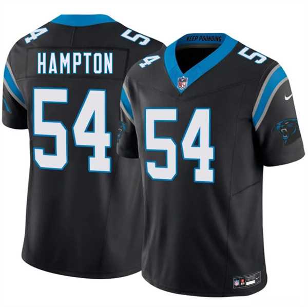 Men%27s Carolina Panthers #54 Nick Hampton Black 2026 F.U.S.E. Vapor Limited Stitched Jersey