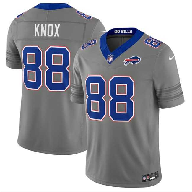 Men%27s Buffalo Bills #88 Dawson Knox Gray F.U.S.E. 2026 Nickel City Vapor Stitched Jersey Dzhi