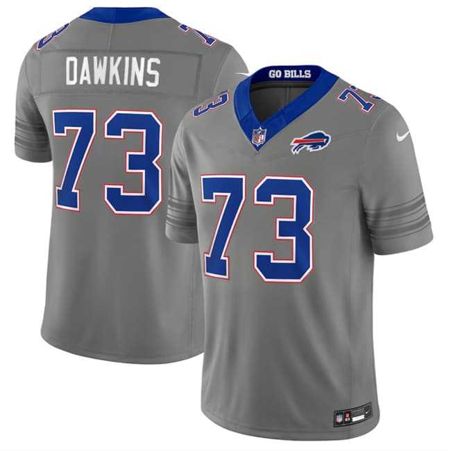 Men%27s Buffalo Bills #73 Dion Dawkins Gray F.U.S.E. 2026 Nickel City Vapor Stitched Jersey Dzhi