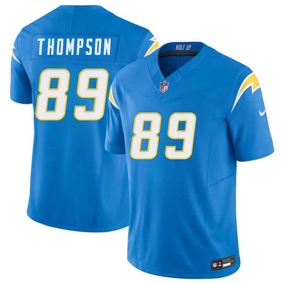 Men%27s Los Angeles Chargers #89 Brenen Thompson Blue 2026 F.U.S.E. Vapor Limited Stitched Jersey