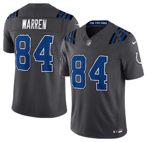 Men%27s Indianapolis Colts #84 Tyler Warren Dark Gray2026 F.U.S.E. Rivalries Collection Limited Stitched Jersey Dzhi