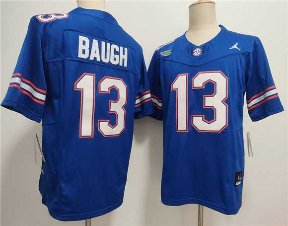 Men%27s Florida Gators #13 Jadan Baugh Royal F.U.S.E. Stitched Jersey