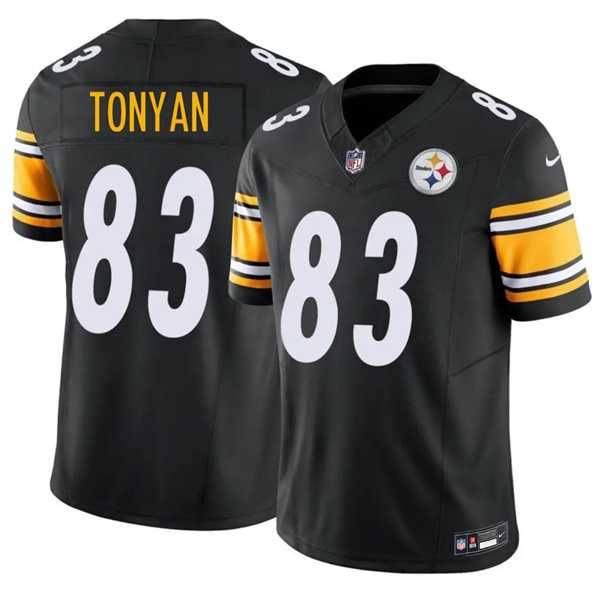 Men%27s Pittsburgh Steelers #83 Robert Tonyan Black 2026 F.U.S.E. Vapor Limited Stitched Jersey