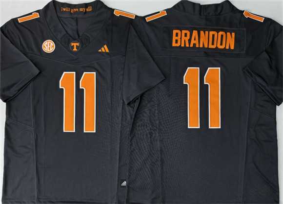 Men%27s Tennessee Volunteers #11 Faizon Brandon Black 2026 F.U.S.E. Stitched Jersey