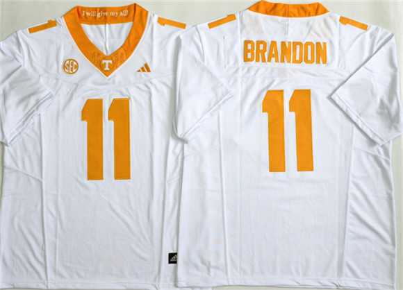 Men%27s Tennessee Volunteers #11 Faizon Brandon White 2026 F.U.S.E. Stitched Jersey