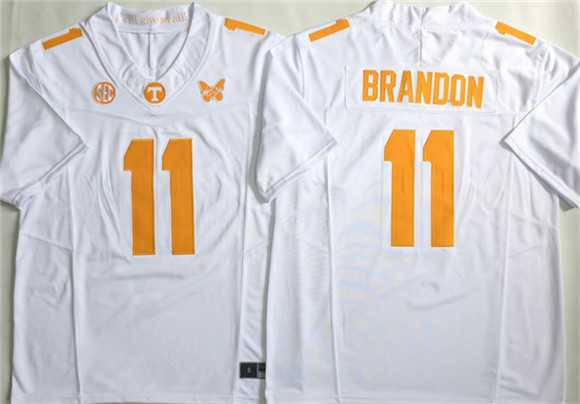 Men%27s Tennessee Volunteers #11 Faizon Brandon White F.U.S.E. Stitched Jersey