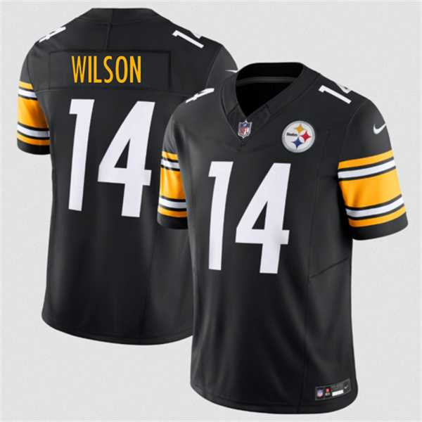 Men%27s Pittsburgh Steelers #14 Roman Wilson Black 2026 F.U.S.E. Vapor Limited Stitched Jersey