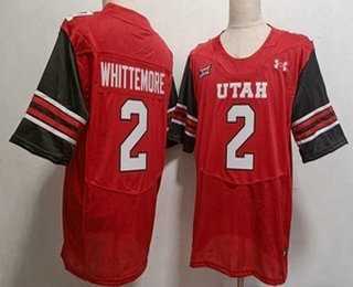 Men%27s Utah Utes #2 Creed Whittemore Red College Jersey