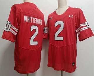 Men%27s Utah Utes #2 Creed Whittemore Red Retro College Throwback Jersey