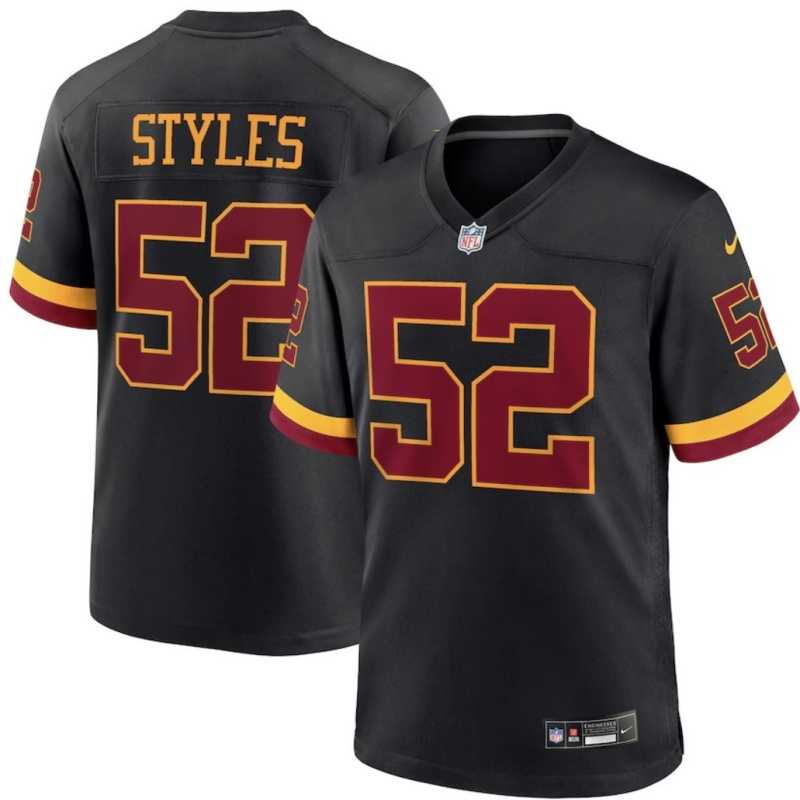Men%27s Washington Commanders #52 Sonny Styles Black 2026 F.U.S.E. Hail Raiser Alternate Vapor Limited Stitched Jersey