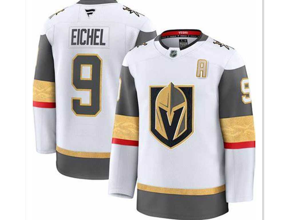 Men%27s Vegas Golden Knights #9 Jack Eichel White With A Patch Authentic Jersey Dzhi