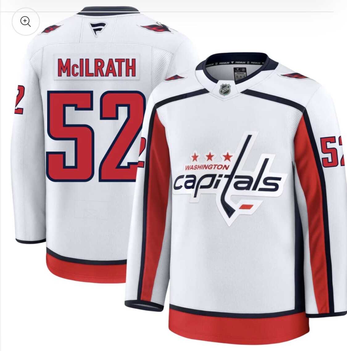 Men%27s Washington Capitals #52 Dylan Mcilrath White Jersey Dzhi