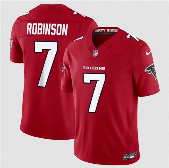Men%27s Atlanta Falcons #7 Bijan Robinson Red 2026 New F.U.S.E. Vapor Untouchable Limited Stitched Jersey Dzhi