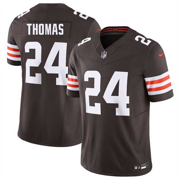 Men%27s Cleveland Browns #24 Daniel Thomas Brown 2026 F.U.S.E. Vapor Limited Stitched Jersey Dzhi