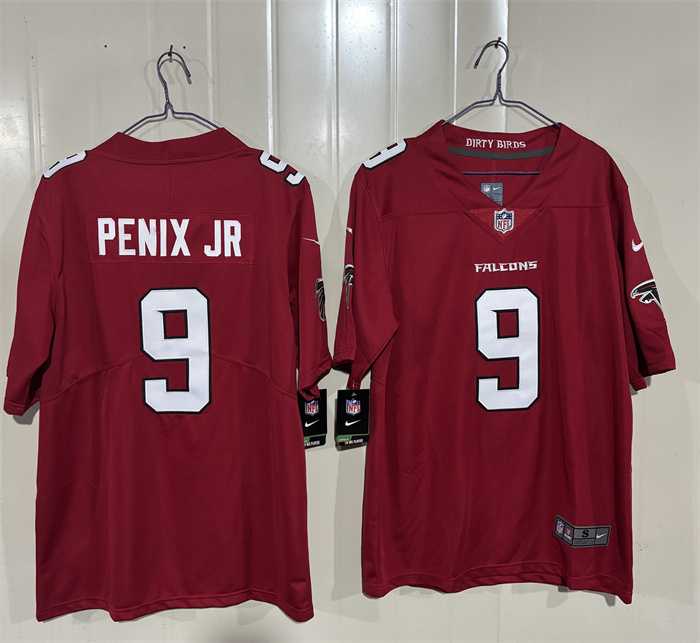 Men%27s Atlanta Falcons #9 Michael Penix Jr. Red 2026 New Vapor Untouchable Limited Stitched Jersey