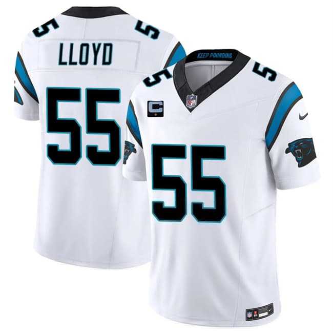 Men%27s Carolina Panthers #55 Devin Lloyd White 2026 F.U.S.E. 1-Star C Patch Vapor Limited Stitched Jersey Dzhi