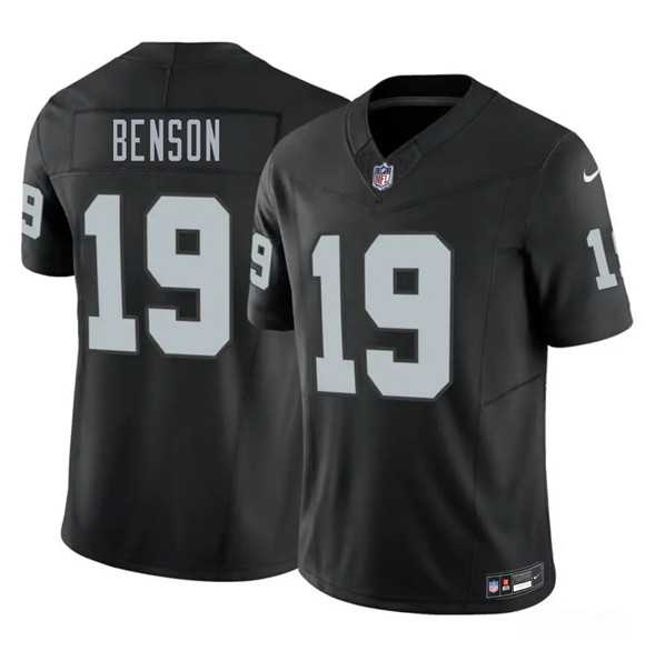 Men%27s Las Vegas Raiders #19 Malik Benson Black 2026 F.U.S.E. Vapor Untouchable Limited Stitched Jersey Dzhi