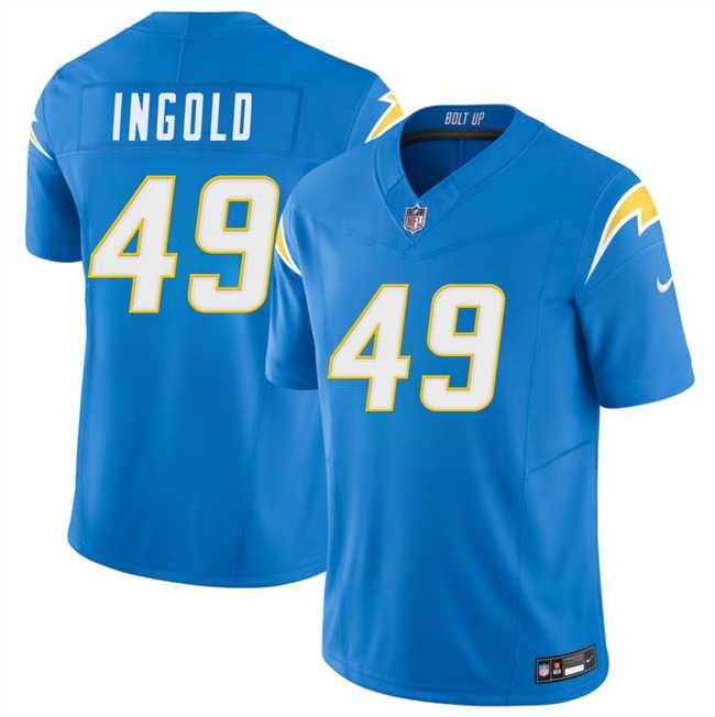 Men%27s Los Angeles Chargers #49 Alec Ingold Blue 2026 F.U.S.E. Vapor Limited Stitched Jersey Dzhi