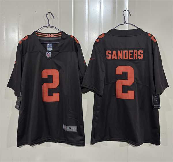 Men%27s Cleveland Browns #2 Shedeur Sanders Brown 2026 %27Alpha Dawg Edition%27 Vapor Limited Stitched Jersey