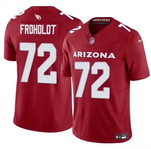 Men%27s Arizona Cardinals #72 Hjalte Froholdt Red 2025 F.U.S.E. Vapor Untouchable Limited Stitched Jersey Dzhi