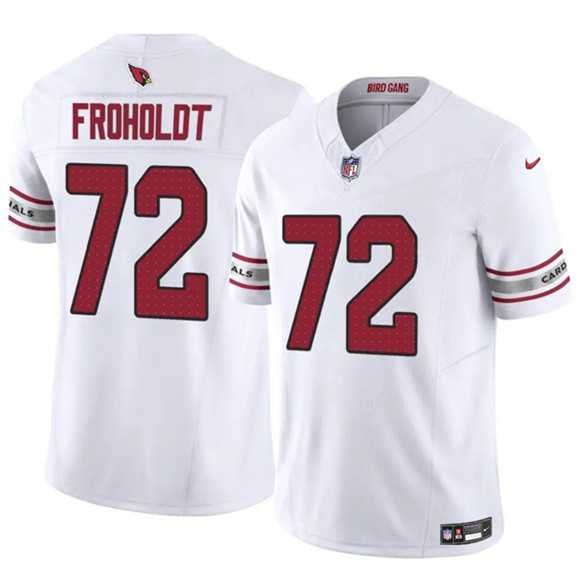 Men%27s Arizona Cardinals #72 Hjalte Froholdt White 2025 F.U.S.E. Vapor Untouchable Limited Stitched Jersey Dzhi