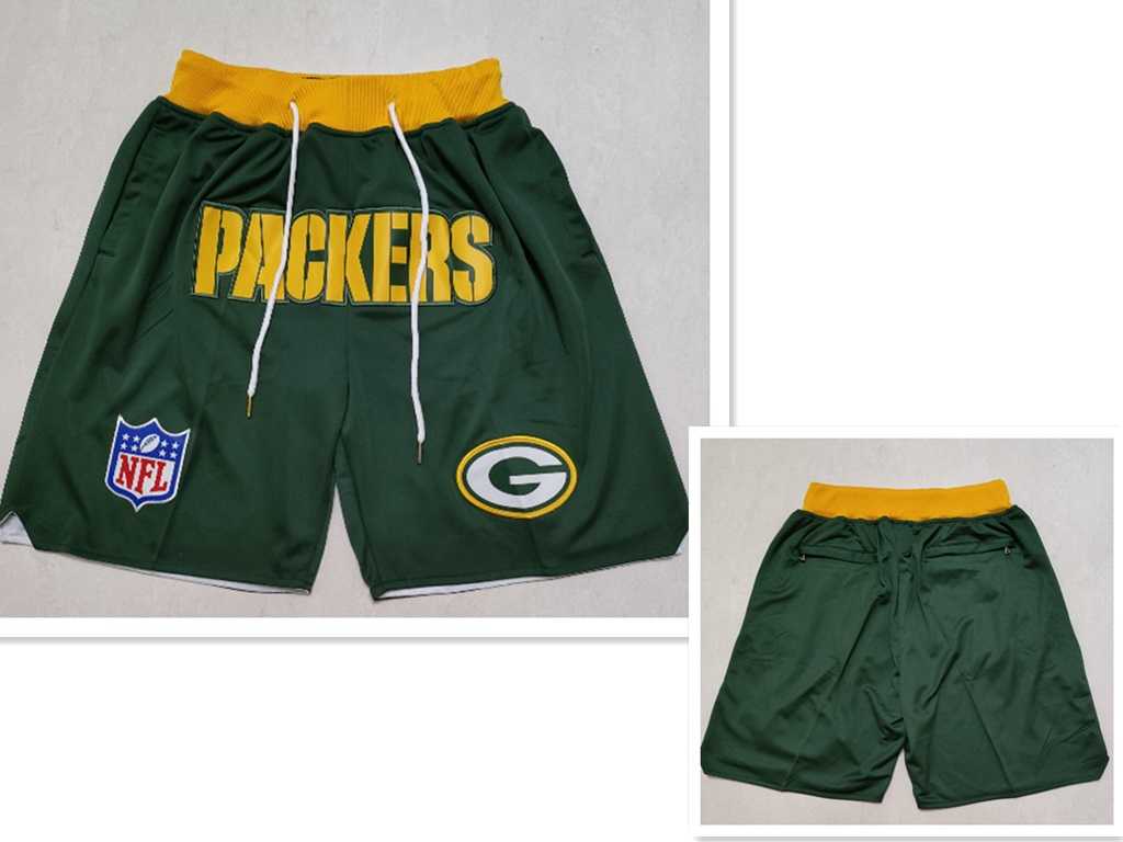 Men%27s Green Bay Packers Green Just Don Swingman Shorts (Run Small)