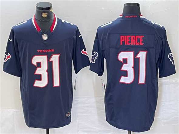 Men%27s Houston Texans #31 Dameon Pierce Navy F.U.S.E. Vapor Limited Football Stitched Jersey