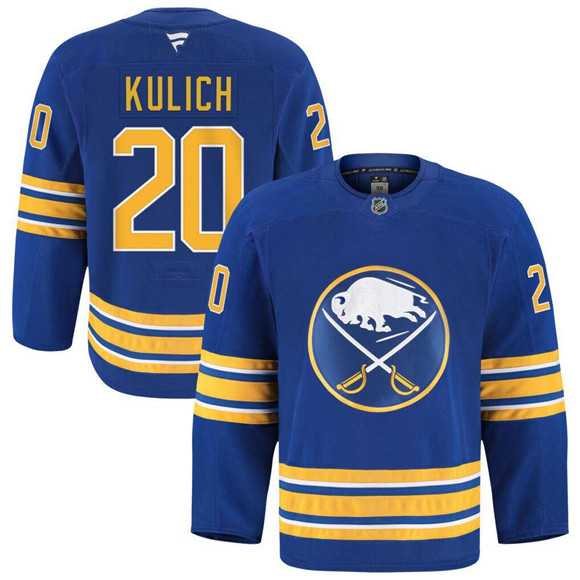 Men%27s Buffalo Sabres #20 Kulich Blue Stitched Hockey Jersey Dzhi