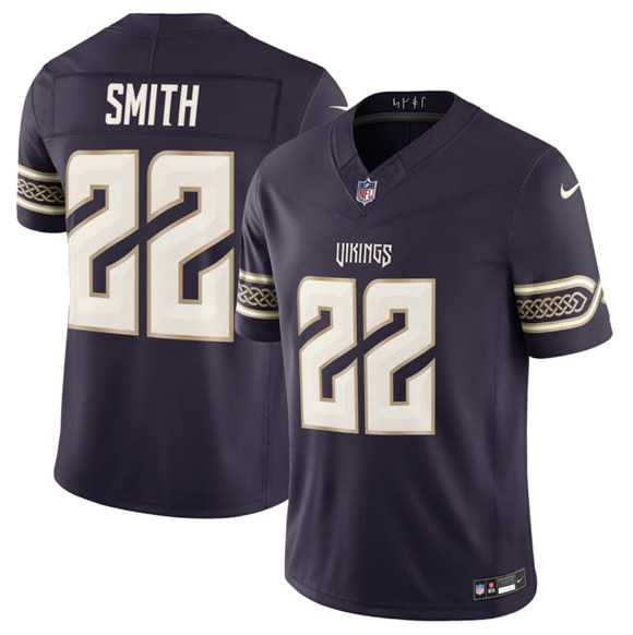 Men%27s Minnesota Vikings #22 Harrison Smith Deep Purple 2026 F.U.S.E. Rivalries Collection Limited Stitched Jersey Dzhi
