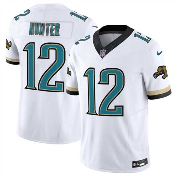 Men%27s Jacksonville Jaguars #12 Travis Hunter White 2026 F.U.S.E. Vapor Untouchable Limited Stitched Jersey Dzhi
