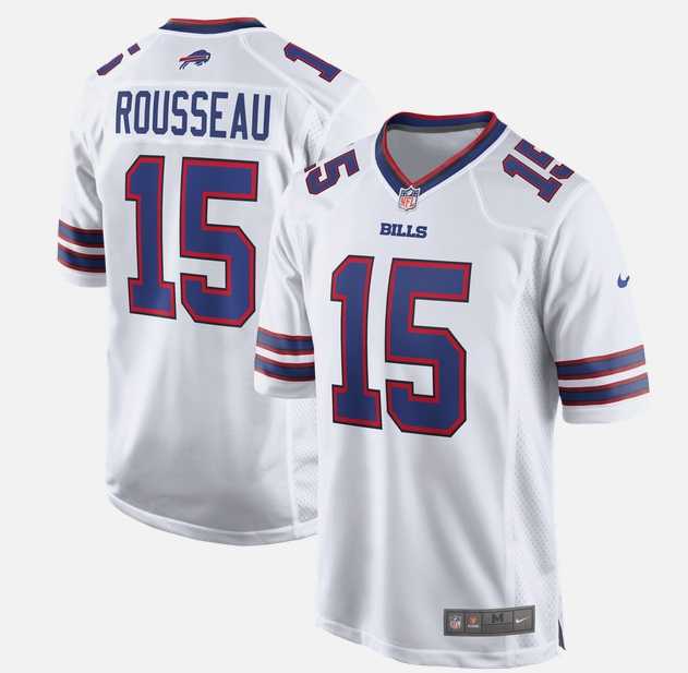 Men%27s Buffalo Bills #15 Gregory Rousseau Nike White 2026 Vapor Untouchable Limited Stitched Jersey