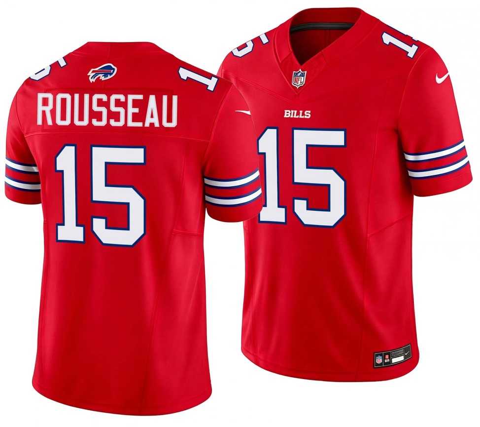 Men%27s Buffalo Bills #15 Gregory Rousseau Red 2026 F.U.S.E.Vapor Untouchable Limited Stitched Jersey