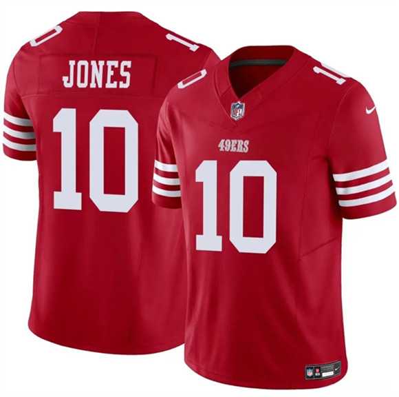 Men & Women & Youth San Francisco 49ers #10 Mac Jones Red 2025 F.U.S.E. Vapor Untouchable Limited Stitched Jersey