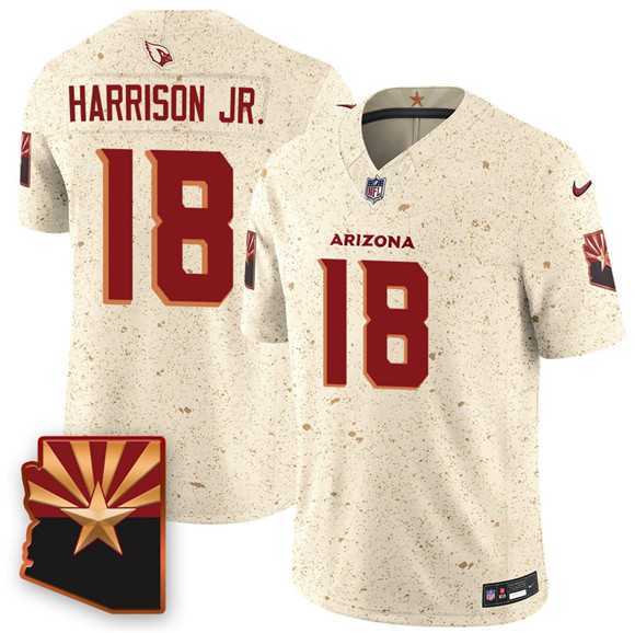 Men%27s Arizona Cardinals #18 Marvin Harrison Jr. 2025 F.U.S.E. %27Rivalries%27 Vapor Untouchable Limited Stitched Jersey Dzhi