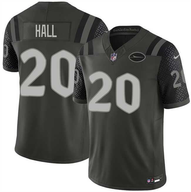 Men%27s New York Jets #20 Breece Hall Black 2025 F.U.S.E. %27Rivalries%27 Vapor Limited Stitched Jersey Dzhi