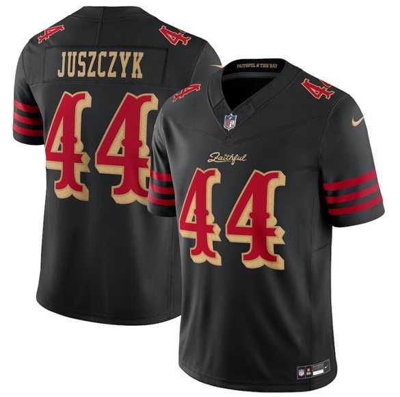 Men%27s San Francisco 49ers #44 Kyle Juszczyk Black 2025 F.U.S.E. %27Rivalries%27 Vapor Limited Stitched Jersey Dzhi