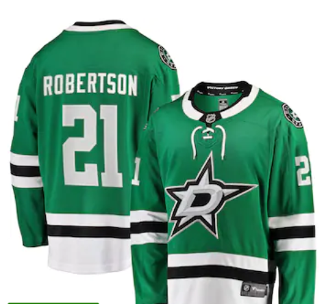 Dallas Stars #21 Jason Robertson green jersey->dalls stars->NHL Jersey