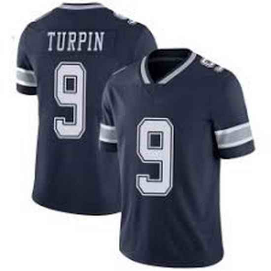 Men Dallas Cowboys #9 KaVontae Turpin Navy Limited Jersey