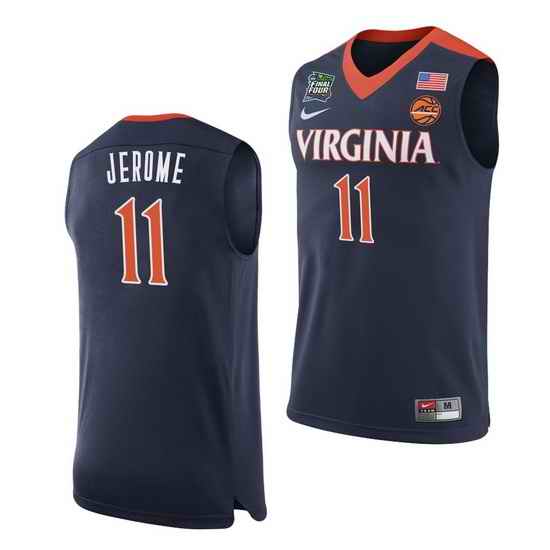Virginia Cavaliers Ty Jerome Navy Home Men'S Jersey->virginia cavaliers->NCAA Jersey