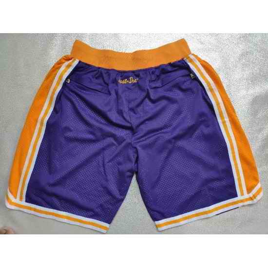 Los Angeles Lakers Basketball Shorts 014