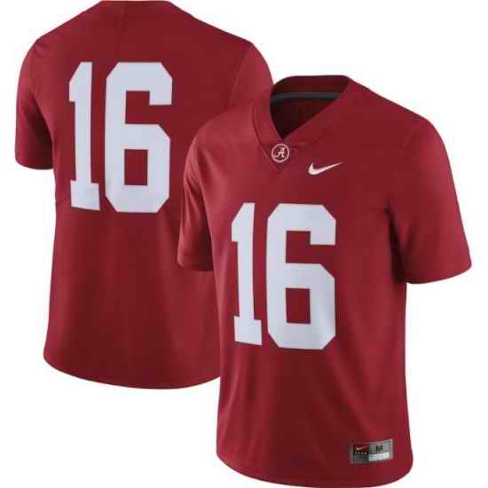 Men's Nike Alabama Crimson Tide NO. #16 Red NCAA Jersey->alabama crimson tide->NCAA Jersey