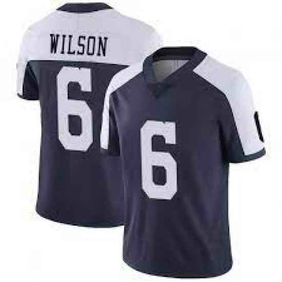 Men Dallas Cowboys #6 Donavan Wilson Navy Blue Thanksgiving Stitched Vapor Untouchable Limited Jersey