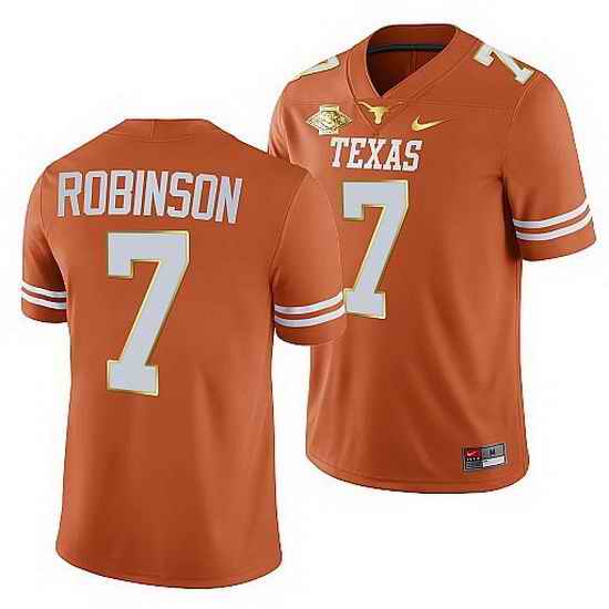 Texas Longhorns Keilan Robinson Orange 2021 Red River Showdown Men Jersey->texas longhorns->NCAA Jersey