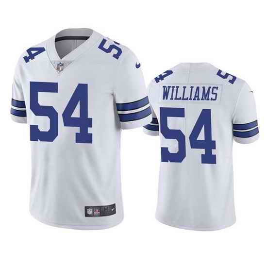 Men Dallas Cowboys #54 Sam Williams White Vapor Limited Stitched Jersey