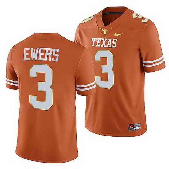 Texas Longhorns Quinn Ewers Orange College Football Jersey->texas longhorns->NCAA Jersey