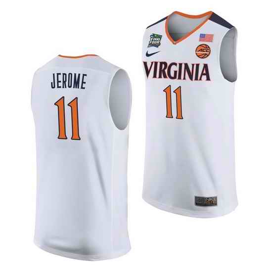 Virginia Cavaliers Ty Jerome White Away Men'S Jersey->virginia cavaliers->NCAA Jersey