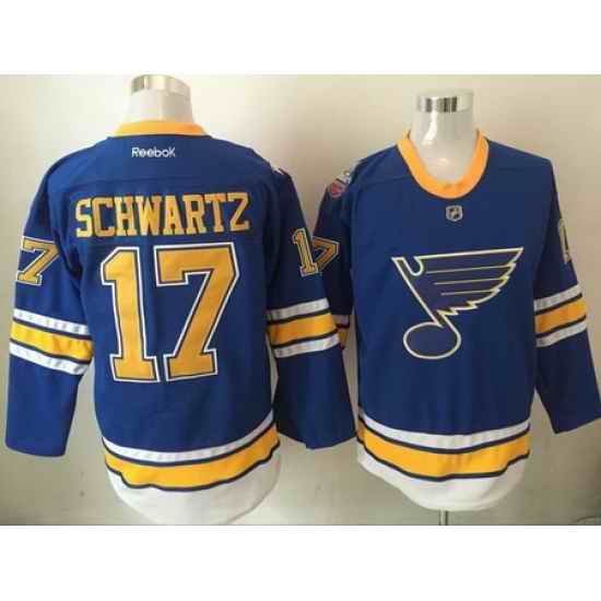 Blues #17 Jaden Schwartz Blue 2017 Winter Classic Reebok Jersey