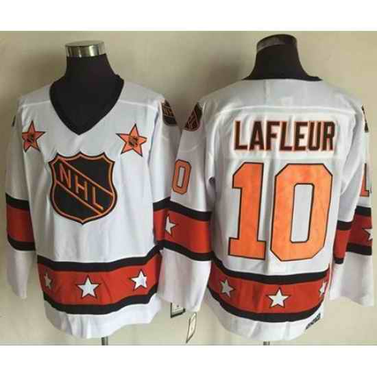 1972-81 NHL All-Star #10 Guy Lafleur White CCM Throwback Stitched Vintage Hockey Jersey->1972-81 nhl all-star->NHL Jersey