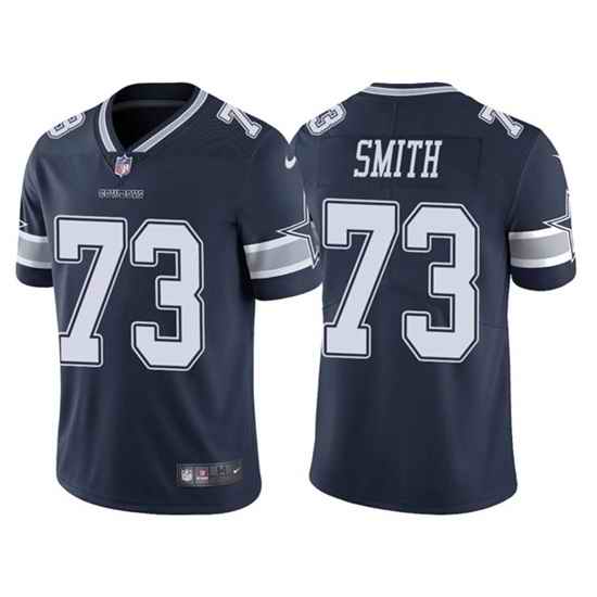 Men Dallas Cowboys #73 Tyler Smith Navy Vapor Limited Stitched Jersey